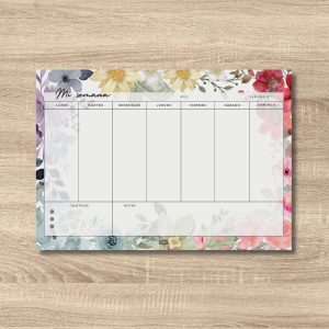 Planificador semanal «Pequeños pasos»